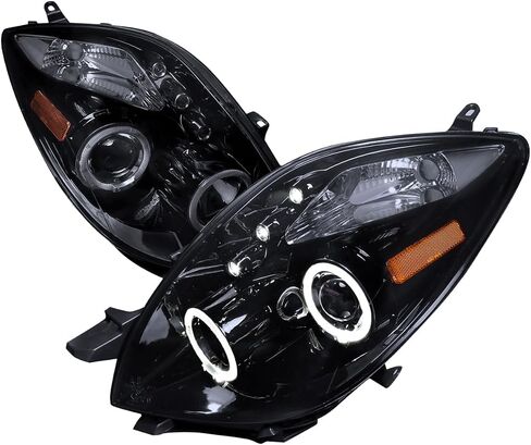 المواصفات Tuning Black Halo Projector LED مصابيح الأمامية الأمامية متوافقة مع 2006-2008 Toyota Yaris Hatchback ، ANDELL LISE-PALE RESIDERSBLY ASSEMBLY in Kuwait