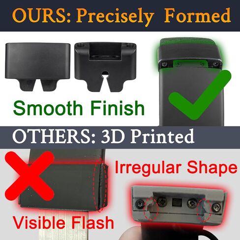 Soulwit Cover Side Side Slider for Skullcandy Crusher Wireless Headones ، End Caps Replacement Kit Accessories - Black in Saudi Arabia