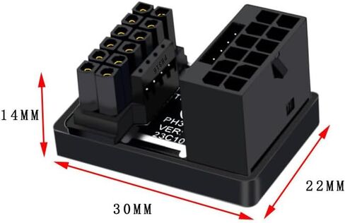 WLGQ PCIe 5.0 Power Supply Adapter, 600W 12VHPWR ATX 3.0, 16-Pin (12+4) Connector for GeForce RTX 3090Ti 4070Ti 4080 4090 5070Ti 5080 5090 Graphic Card (A Type) in Kuwait