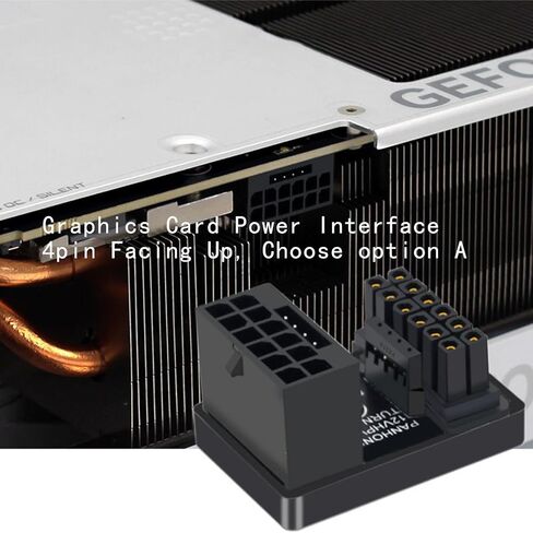 WLGQ PCIe 5.0 Power Supply Adapter, 600W 12VHPWR ATX 3.0, 16-Pin (12+4) Connector for GeForce RTX 3090Ti 4070Ti 4080 4090 5070Ti 5080 5090 Graphic Card (A Type) in Saudi Arabia