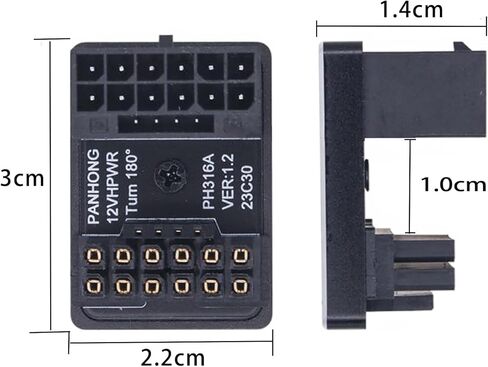 WLGQ PCIe 5.0 Power Supply Adapter, 600W 12VHPWR ATX 3.0, 16-Pin (12+4) Connector for GeForce RTX 3090Ti 4070Ti 4080 4090 5070Ti 5080 5090 Graphic Card (A Type) in Kuwait