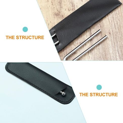 BESTonZON Tuning Fork Storage Pu Leather Padded Case for Tuning Forks Protective Storage Pouch Portable Cover for Musicians Music Instrument Supplies in Saudi Arabia