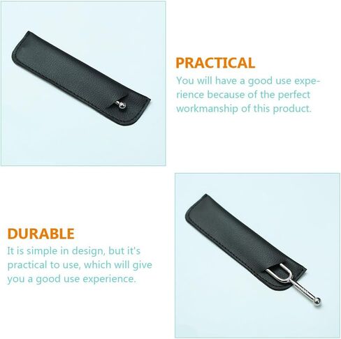 BESTonZON Tuning Fork Storage Pu Leather Padded Case for Tuning Forks Protective Storage Pouch Portable Cover for Musicians Music Instrument Supplies in Saudi Arabia
