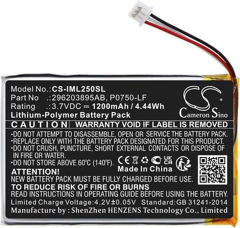 (10-Packs) Battery Replacement for Ingenico Link 2500 296203895AB P0750-LF in Saudi Arabia