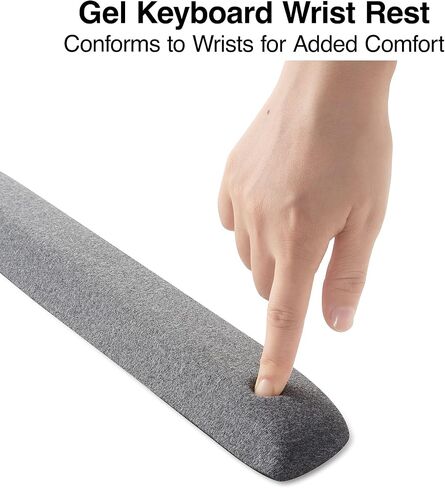Staples 24339940 Gel Keyboard Wrist Rest 18.66 in x 2.8 in x 0.91 in Black in Saudi Arabia