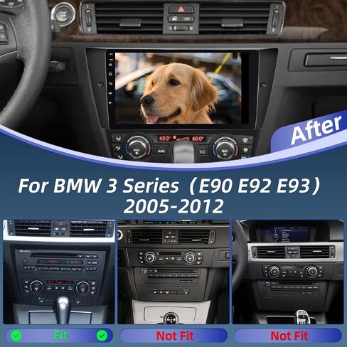 5G WIFI 8 Core Car Stereo لـ BMW 3 Series 328i 335i 325i E90 E92 E93 2005-2012 مع Carplay & Android Auto - 4+64g android 15 Radio Touchnen Radio مع DSP/Heat Displation/GPS/Camera Camera in Saudi Arabia