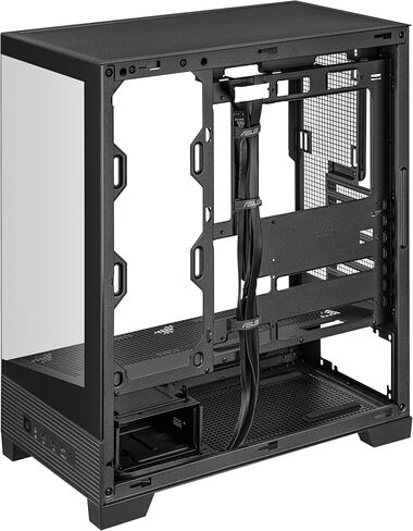 ASUS A31 Plus Black ATX Case (اللوحات الأم المخفية ، المشعاة 360 مم وبطاقات رسومات 380 مم ، مع خيارات الألوان السوداء أو البيضاء ، وأربعة من عشاق ARGB مثبت مسبقًا ، وإدارة الكابلات النظيفة) in Saudi Arabia