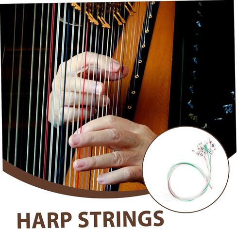 SUPVOX 15pcs Lyre Strings Replacement for Harp Sturdy Accessories for Beginners and Professionals Easy to Install for Classical Music Learners in Saudi Arabia