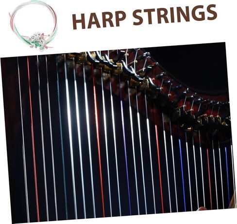SUPVOX 15pcs Lyre Strings Replacement for Harp Sturdy Accessories for Beginners and Professionals Easy to Install for Classical Music Learners in Saudi Arabia