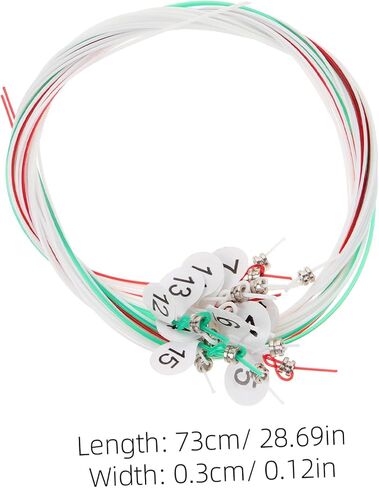 SUPVOX 15pcs Lyre Strings Replacement for Harp Sturdy Accessories for Beginners and Professionals Easy to Install for Classical Music Learners in Saudi Arabia