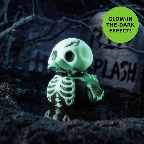TUBBZ First Edition: Halloween - Skeleton Glow in The Dark Cosplaying Rubber Duck Vinyl Figure in Saudi Arabia