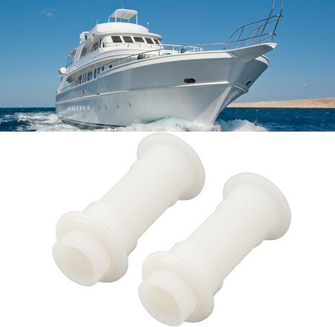 Motorwell Drain Tube Thru Hull - 2 Pcs 3/4 in 18mm Yacht Drain Pipe Tube Thru Hull Boat Plumbing Fittings Spare Parts, Marine Boat Thru Hull Drain Tube Plug in Saudi Arabia