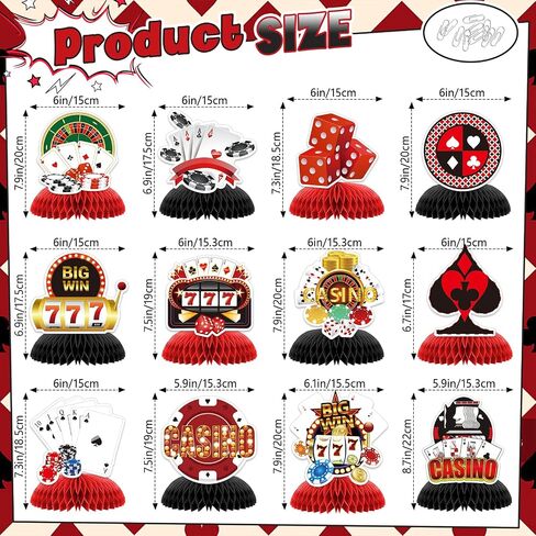 12 PCS زخارف حفلة عيد ميلاد سعيدة ، زينة عيد ميلاد سعيد ملونة ، طاولة قرص العسل المركزية طاولة ديكور للنساء للنساء الرجال الفتيات in Kuwait