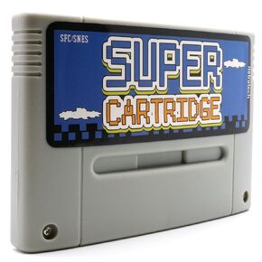 Retrotech Super 1000 In 1 Game Cartridge for SNES Super Nintendo 16 Bit Game Console - Gray