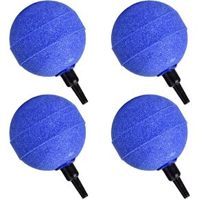 4 Pieces Air Stone Bar Bubble Diffuser Set 2 Inch Ball-Shape Fish Tank Air Bubble Air Stone Bar Hydroponics Oxygen Diffuser, for Aquarium Fish Tanks Ponds