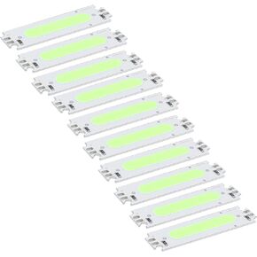 VBESTLIFE 10pcs LED COB Chips, COB Surfaces Light Source Strip Light Integrated Lamp Beads 12V 2W 6000H Life for Car Lamp Beads, DIY Lamps, Outdoor Lamps (Green)