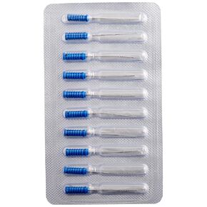 Primo Dental Products BBFB Barbed Broaches, Fine Blue (Pack of 10)