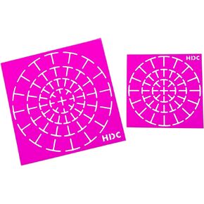 Super Flex Silicone Stencil Set - Dotting Tools - Happy Dotting Company - 2 pc Mandala Stencils - Ideal for Stone Art, Mugs, Bottles
