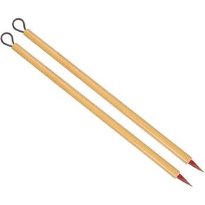 PATIKIL Chinese Calligraphy Brush, 2 Pcs Traditional Writing Watercolor Brush Ink Pen for Drawing, Painting, Writing, Art Supplies