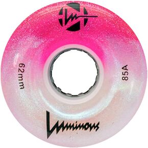 Luminous LED Quad Wheels Cotton Candy 62mm 4pack