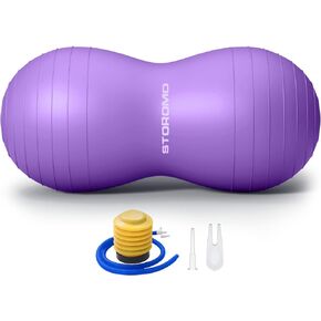Peanut Ball,Peanut Exercise Ball,Yoga Ball,Pregnancy Ball,Peanut Stability Ball,for Kids Therapy,Labor Birthing,Core Strength Training(Include Pump)