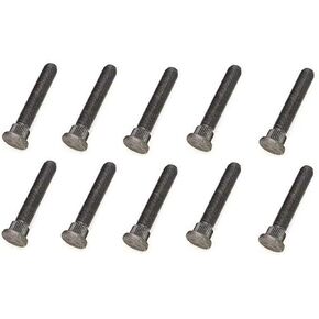 (Set of Ten Studs) 1" Longer Than Stock Wheel Stud Bolts for 1941-2018 Jeep Willys Wrangler CJ2 CJ3 CJ5 CJ7 CJ8 YJ TJ JK Cherokee Grand Cherokee Grand Wagoneer Liberty 1/2-20, 625" Knurl, 3" Long
