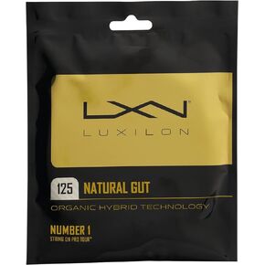 سلسلة تنس Luxilon Natural Gut - مجموعة، أبيض
