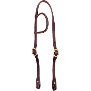 HILASON Western Horse One Ear Headstall American Leather Working Tack | one Ear Headstall | |one Ear headstalls for Horses | Split Ear Headstall | one Ear Western Headstall