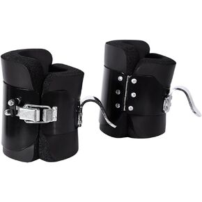 Ejoyous Inversion Gravity Boots, 1 Pair Fitness Strength Training Hang Pull Up Boots Hanging Upside Down Hooks with Comfortable Foam Padding and Locking Mechanism