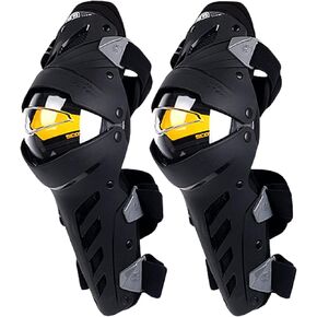 Scoyco Motorcycle Knee Shin Guards Anti-Slip CE Armored Elbow Guard Pads Powersport Protection Motocross Racing Protective Gear for Moto Cycling