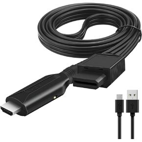 Wii to HDMI Converter Adapter 1080P WII to HDMI Audio Video Converter Cable 1m/3.2ft Wii in HDMI Output Supports All Wii Display Modes Compatible with Wii HDTV Monitor
