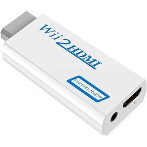 DAISEN Wii to HDMI 720P / 1080P HD Output Upscaling Converter - Supports All Wii Display Modes, HDMI Upscale White