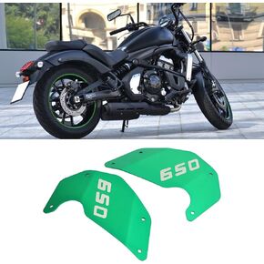 2Pcs Motorcycle Side Cover, Motorcycle Side Cover Frame Panel Plate Replacement for Vulcan S 650 2015‑2021(black)