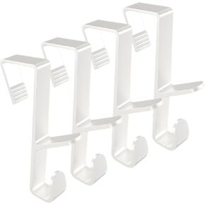 Over The Door Hooks-Door Hanger Hooks Plastic Multi Hanging Storage Organizers Door Hangers