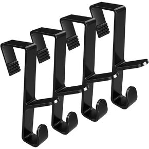 Over The Door Hooks-Door Hanger Hooks Plastic Multi Hanging Storage Organizers Door Hangers