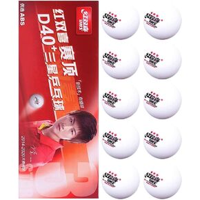DHS ABS D40+ 3-Star T. T. Table Tennis Ball, 10 Balls/Box, 20 Balls (2 Box x 10 Balls), Table Tennis Ball of World Championship Official