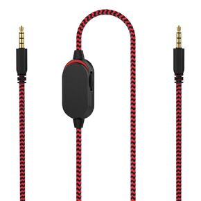 Lusgawer AW510H Detachable Gaming Headset Cable Compatible with Alienware AW720H AW310H 988 Alienware Dell Gaming Headset,Nylon Braided Wire with Inline Mute Switch and Volume Controller(Blue,4.9ft)