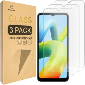 Mr.Shield [3-Pack] Designed For Xiaomi (Redmi A1) / Redmi A1+ / Redmi A1 Plus [Tempered Glass] [Japan Glass with 9H Hardness] Screen Protector
