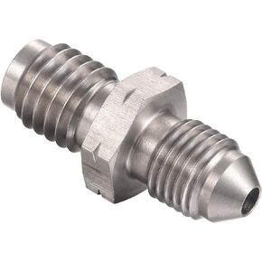 3AN Male to M10x1.0 Metric Inverted Flare Stainless Steel Brake Master Cylinder Adapter Fitting