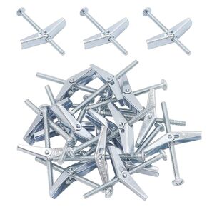 24 Pieces Toggle Bolt and Wing Nut for Hanging Heavy Items on Drywall - 1/8 Inch, 3/16Inch, 1/4Inch