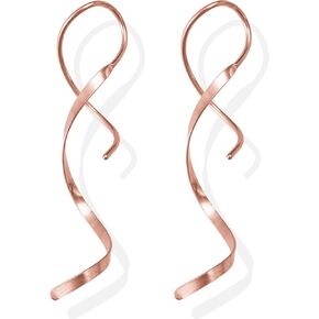 Spiral Threader Earrings for Women Dangling Earrings Music Note Earrings for Women Girl Gift
