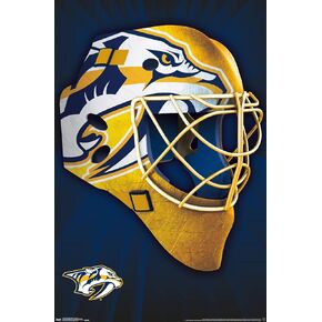 Trends International NHL Nashville Predators - Mask 16 Wall Poster, 22.375" x 34", Poster & Clip Bundle