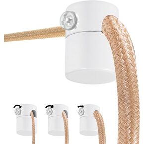 Adcssynd 6 Pack Adjustable Ceiling Hooks for Hanging Lights, Black Ceiling Hook Super Load, Swag Hooks for Ceiling Hanging, Modern Swag Hook for Hanging Lighting Fixture- Easy to Use