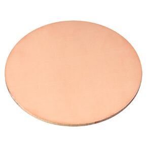 uxcell Pure Copper Sheet, 4" x 0.12" 9 Gauge T2 Copper Metal Round Plate for Crafts, Electrical Repairs