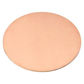 uxcell Pure Copper Sheet, 4" x 0.08" 12 Gauge T2 Copper Metal Round Plate for Crafts, Electrical Repairs