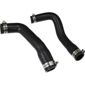 X AUTOHAUX Fuel Fill and Vent Hose Kit 52040081 52040079 for Jeep Wrangler 1987-1995 20 Gallon Fuel Tank Vent Hose Fuel Tank Filler Pipe Hard Resistant Rubber w/Stainless Steel Clamps