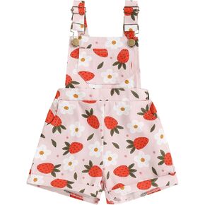 Afunbaby Toddler Baby Girl Clothes Daisy Overalls Suspender Shorts Romper Jumpsuit Girls Summer Outfit Clothing in Kuwait