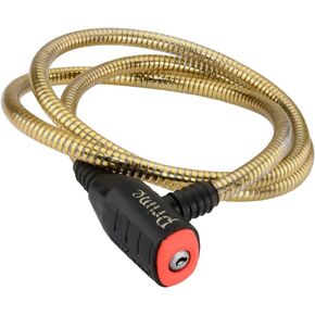 Alfa Prime Weatherproof Multipurpose Cable Bike Lock (3 Keys) | 8 Lever Tumbler Security | Used for Cycles, Helmets, Trolley & Many More (60 inches, Ring Green)