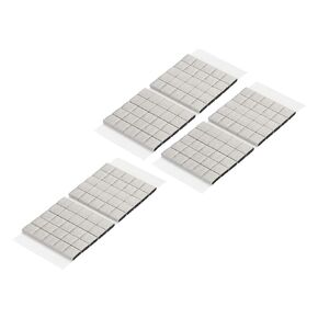 MECCANIXITY 150Pcs Faraday Conductive Fabric Foam Electrode Shielding Fabric Foam 50x10x5mm with Adhesive Backing Sticky Strip for Computer LCD TV