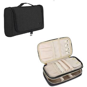 منظم المجوهرات بطبقة مزدوجة من تيموي، حقيبة تخزين للسفر متوافقة مع مصفف دايسون اير راب in Kuwait